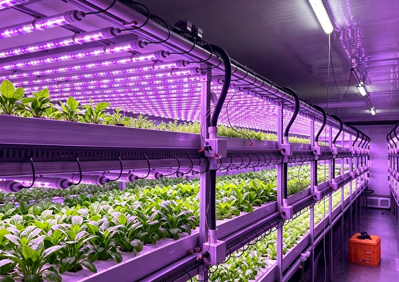 Aplikace krytu JE IP65 LED T8 v továrnách